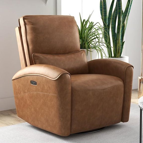 15 Best Glider Chairs for Nurseries That Combine Comfort and Style in 2026 14 Bonzy Home Swivel Recliner with USB Brown