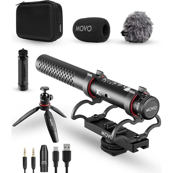 Movo X1 Shotgun Microphone for Cameras and Devices