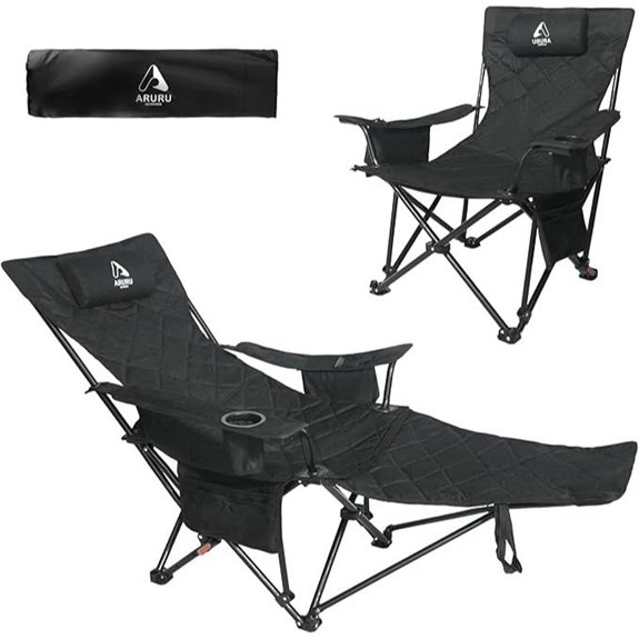2025 2-in-1 Reclining Camping Chair with Cooler