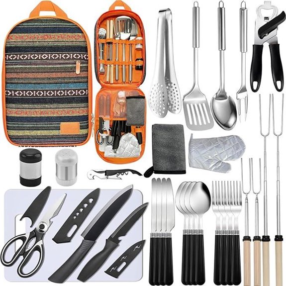 Camping Cooking Utensils Set for Camping and Grilling