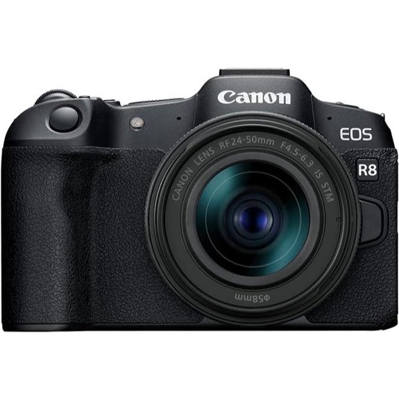 10 Best Full-Frame Cameras for Video in 2026 5 Canon EOS R8 Mirrorless Camera with RF 24-50mm f/4.5-6.3 is STM Lens