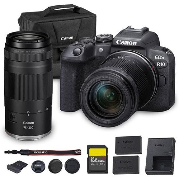 14 Best Mirrorless Cameras for Videography in 2026 12 Canon EOS R10 Mirrorless Camera Kit with Lenses
