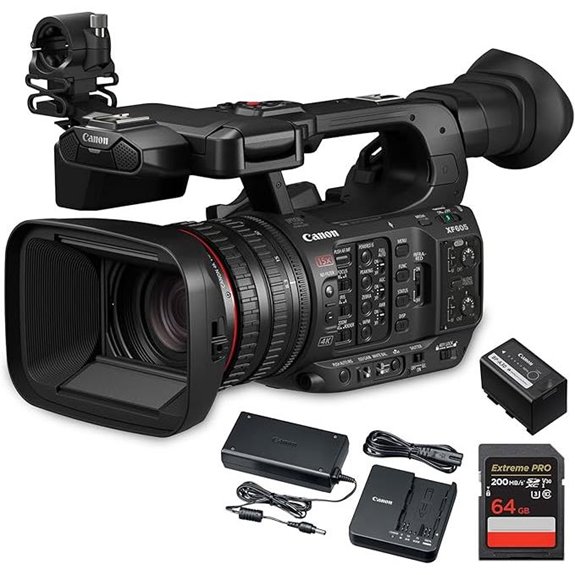 3 Best 4K Cameras for Filmmaking in 2026 3 Canon XF605 4K HDR Professional Camcorder with 64GB Card
