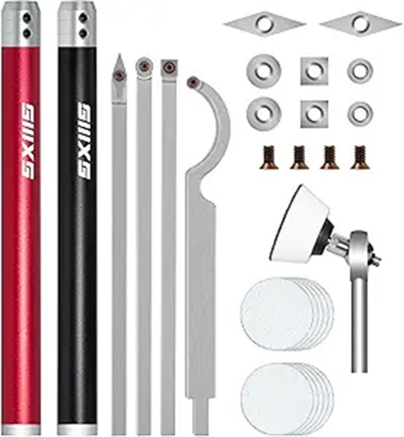 carbide woodturning tool set