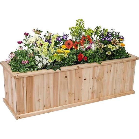 Shine Company Cedar Raised Garden Bed (48