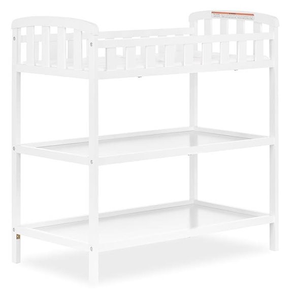 Dream On Me Emily Changing Table with Storage and Pad