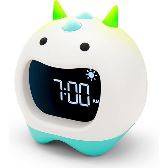 15 Best Sleep Trainer Clocks That Help Kids Sleep Better and Wake Up Happy 7 LittleHippo Nessi Sleep Trainer & Night Light