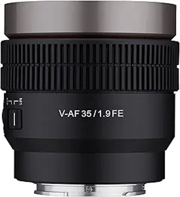 6 Best Cinematic Video Lenses for 2026 Filmmakers 4 Samyang Cine AF 35mm T1.9 Lens for Sony E
