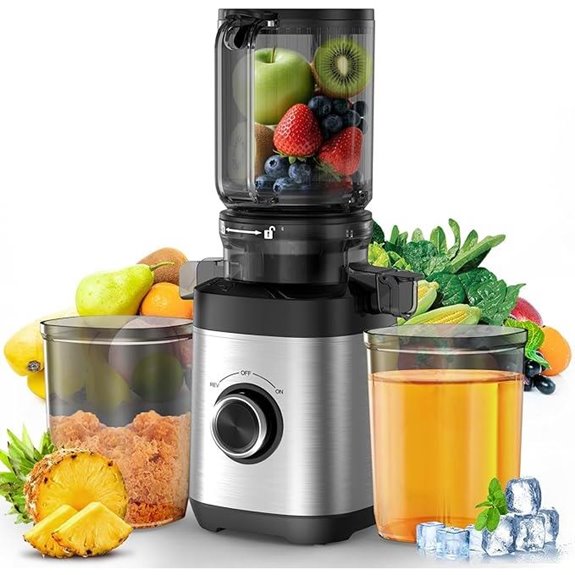 10 Best Juicers for Leafy Greens That Maximize Freshness and Nutrients 9 Cold Press Juicer Machine with Wide Chute