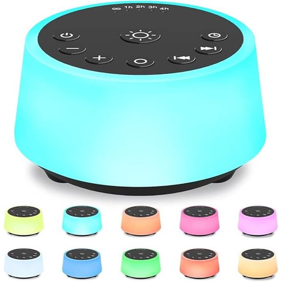 15 Best White Noise Machines to Help You Sleep Better in 2026 8 Color Noise Sound Machine with Night Light and Soothing Sounds