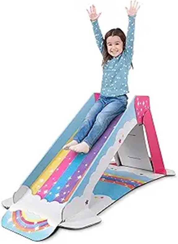 Pop2Play Kids Indoor Rainbow Slide Playground