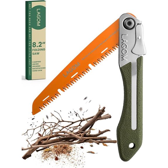 LAGOM Folding Camp Saw for Camping & Gardening