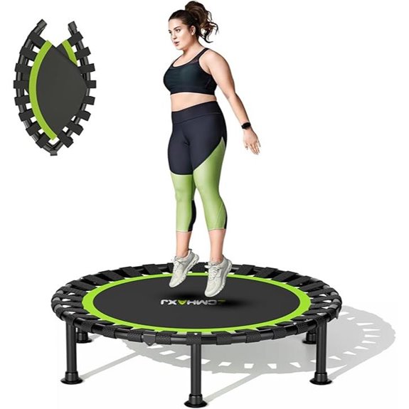 Foldable Mini Trampoline for Indoor Fitness
