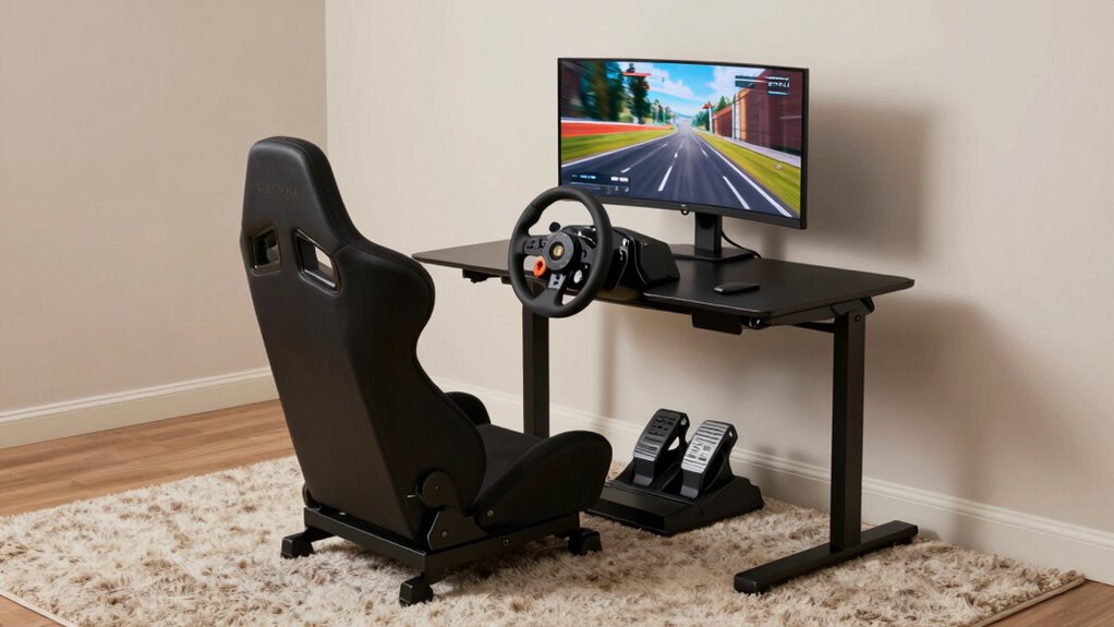 compact sim racing setups
