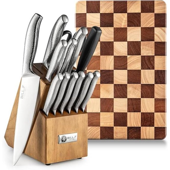 15 Best Cutting Boards for Chef Knives in 2026 (Top Picks) 11 Knife Block Set with 14 Kitchen Knives and Cutting Board