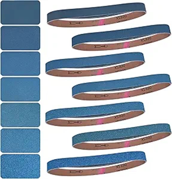 Sanding Belts Set 21 Pcs Multiple Grits