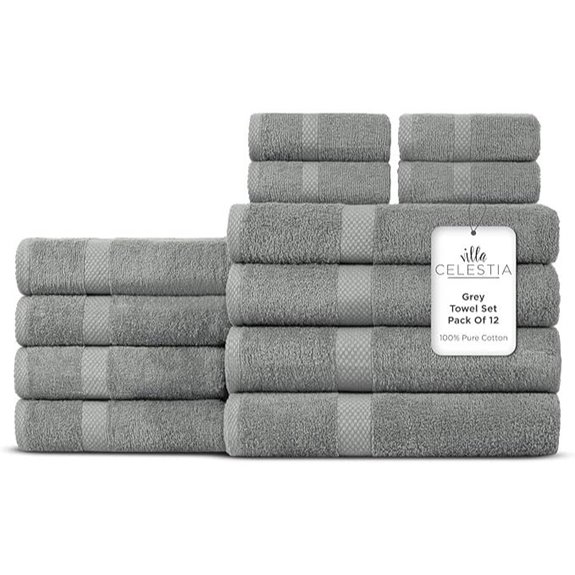 15 Best Premium Cotton Towel Sets That Combine Luxury and Absorbency 15 12-Piece Cotton Bath Towel and Cloth Set