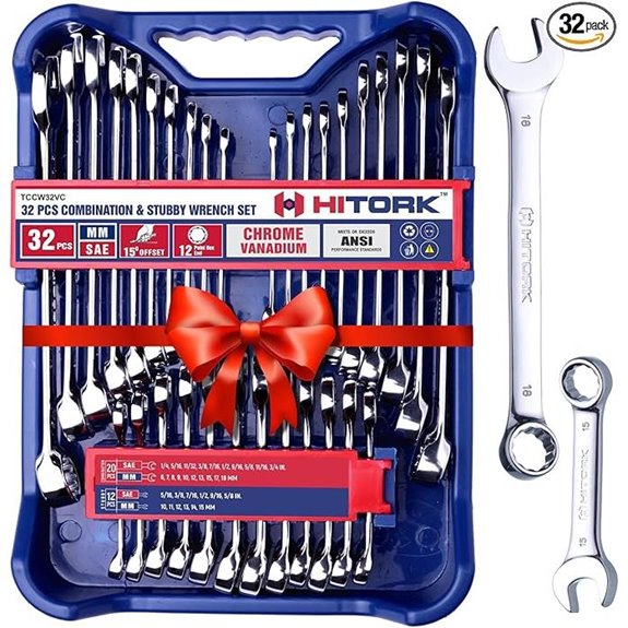 HITORK 32-Piece Wrench Set SAE & Metric
