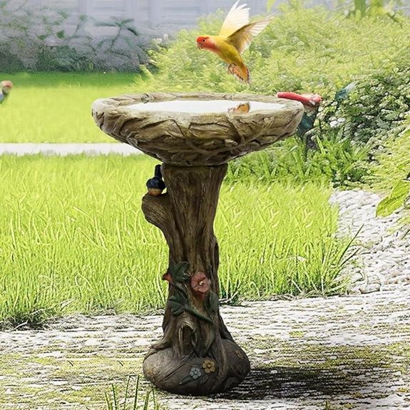15 Best Concrete Garden Statues That Will Elevate Your Outdoor Space 16 Watnature 25.5” H Concrete Birdbath with Bird Figurines