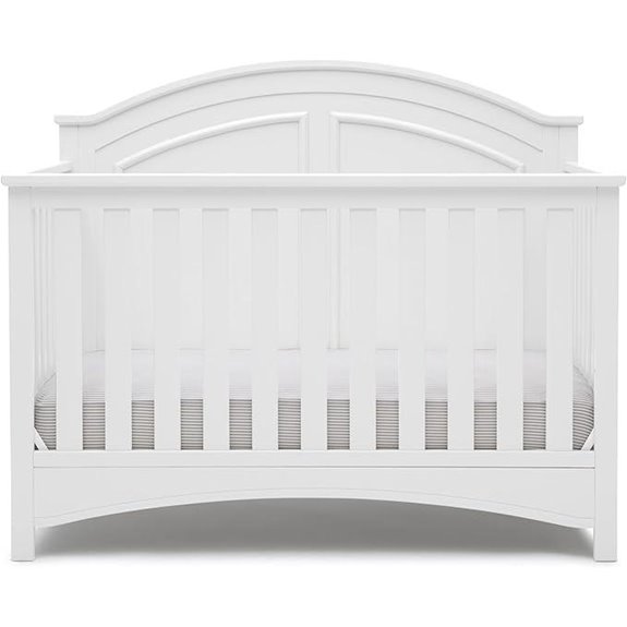 Delta Perry 6-in-1 Convertible Crib Bianca White