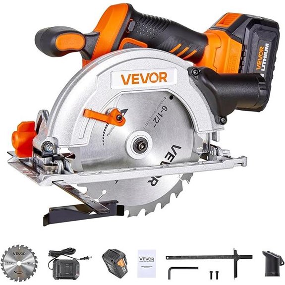 VEVOR Cordless Circular Saw Kit with Battery