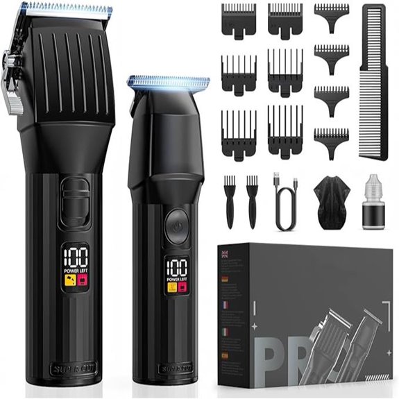 15 Best Beard Grooming Kits to Achieve a Sharp, Stylish Look in 2026 6 Professional Cordless Hair Clippers with LED Display