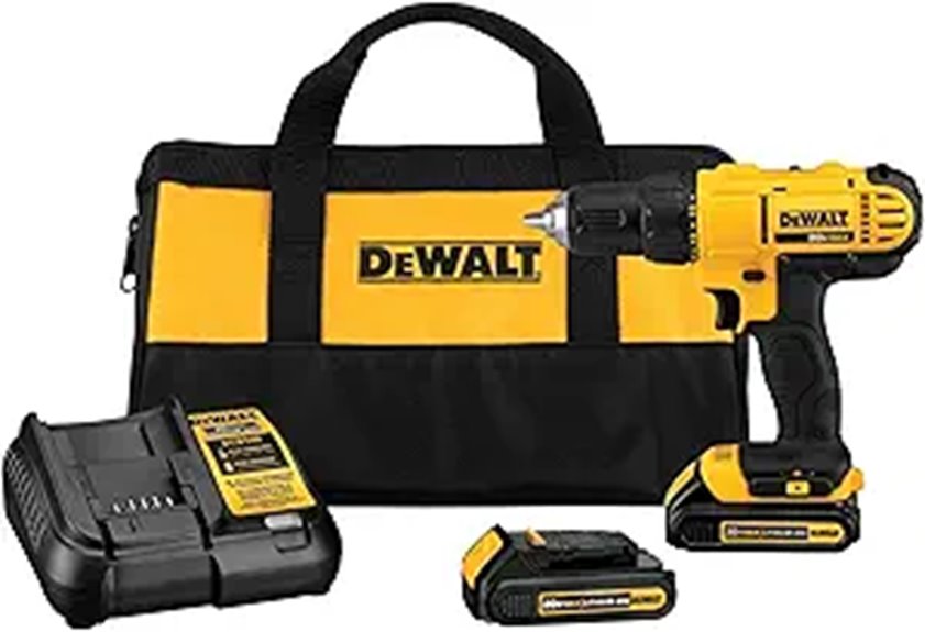 DEWALT 20V Max Cordless Drill Set with Batteries