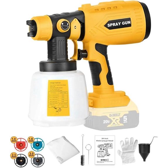 10 Best Paint Sprayers That Deliver Perfect Finishes Every Time 11 Dewalt 20V Max Cordless HVLP Paint Sprayer Gun