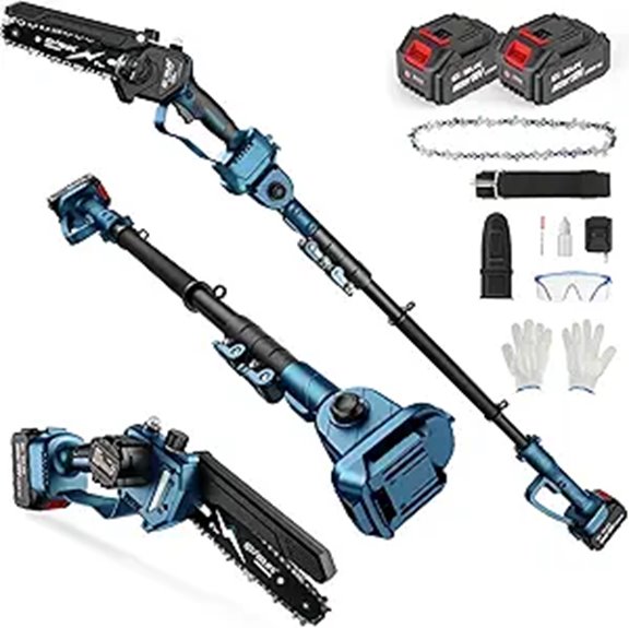 GEVEELIFE 2-in-1 Cordless Pole & Mini Chainsaw