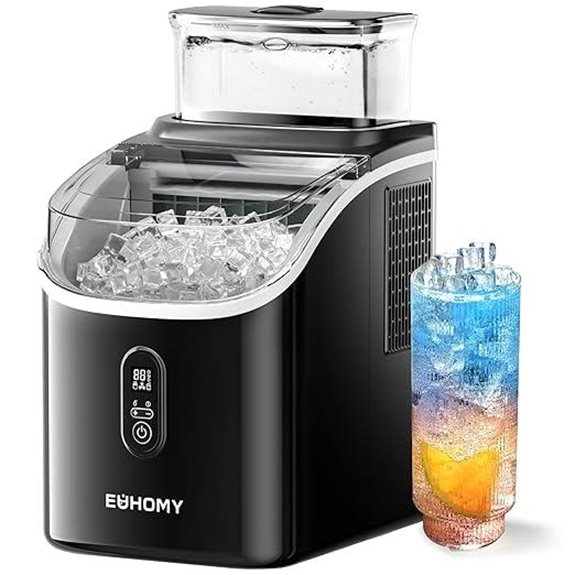 EUHOMY Countertop Ice Cube Maker with Water Tank