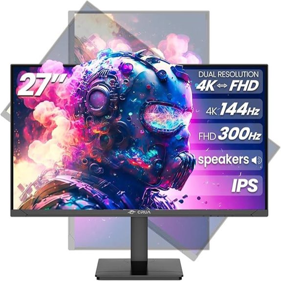 CRUA 27” 4K Gaming Monitor with FreeSync
