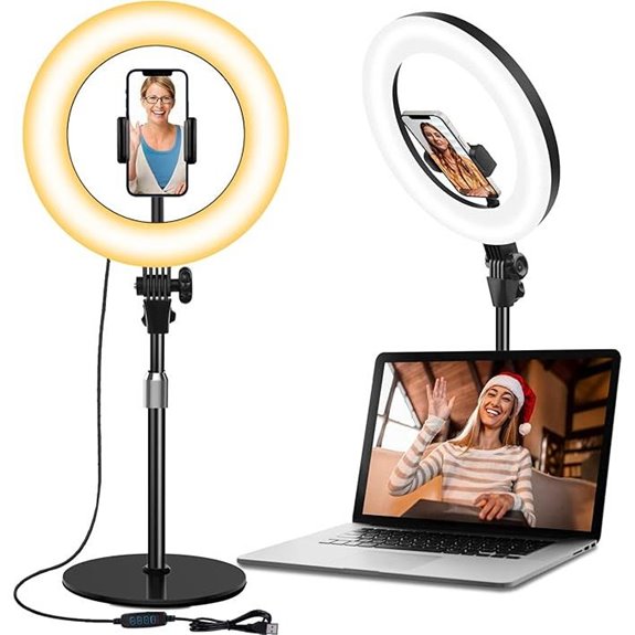 15 Best Ring Lights for Video in 2026: Brighten Your Content Like a Pro 9 Desk Ring Light with Stand and Phone Holder