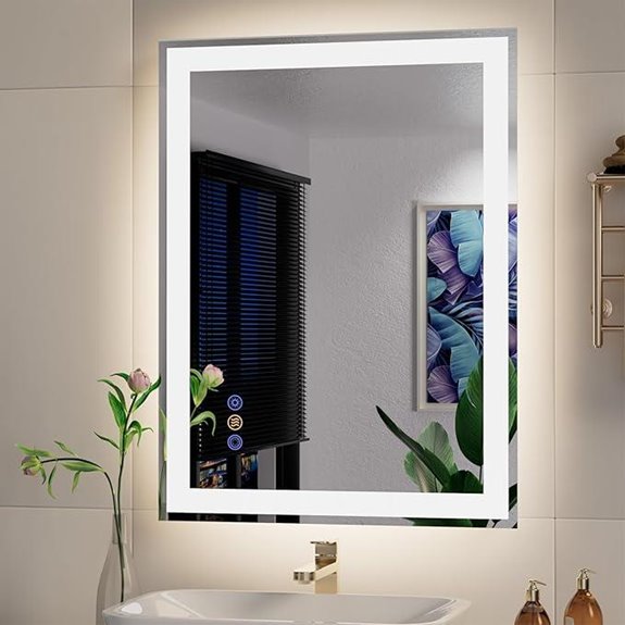 LED Bathroom Mirror with Lights Dimmable & Anti-Fog