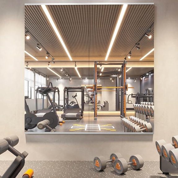 Home Gym Mirror 48x24 Inch (2 Pack)