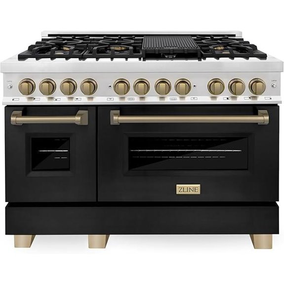14 Best Dual Fuel Ranges of 48 Inches for Professional-Grade Cooking 3 ZLINE Autograph 48-In. Dual Fuel Range with Ovens