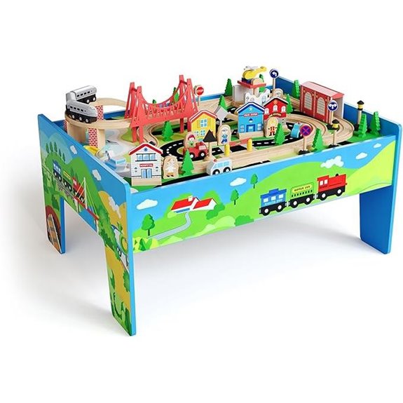 15 Best Wooden Train Tables for Kids’ Playrooms in 2026 6 2-in-1 Kids Train Table & Study Desk Set