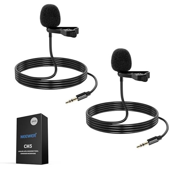 15 Best Lavalier Mics for Filmmaking in 2026 5 NEEWER 2 Pack Lavalier Microphones for DJI Rode