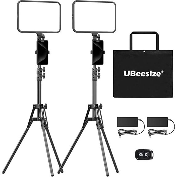 15 Best Video Lights for Content Creators in 2026 4 UBeesize 2 Pack LED Video Light Kit