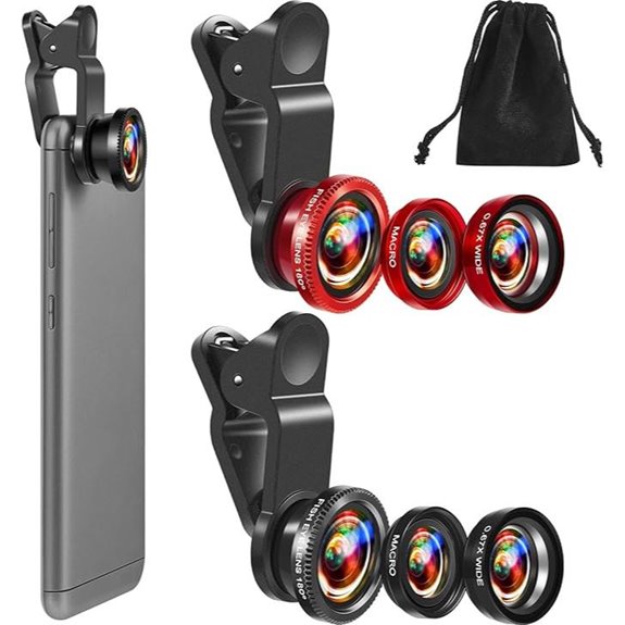 Flutesan 2-Pack 3-in-1 Phone Camera Lens Kit