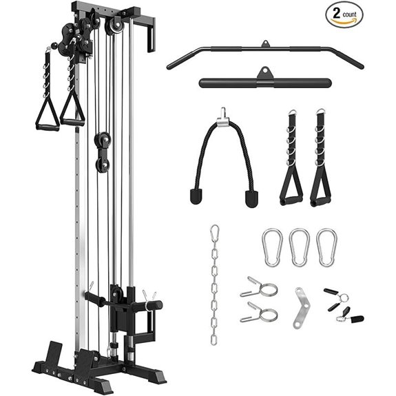 Mikolo Wall Mount Cable Station with Dual Pulleys