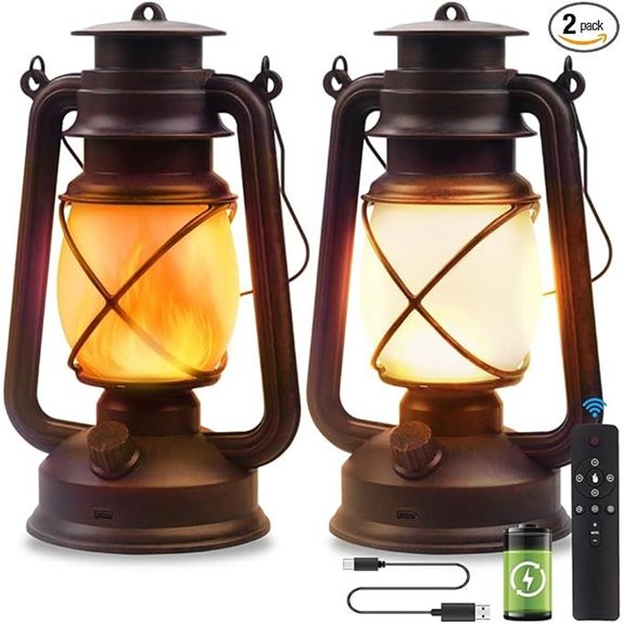 Rechargeable LED Camping Lanterns 2 Pack