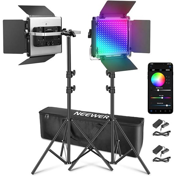 NEEWER 660 PRO II RGB LED Video Light Kit (2 Pack)