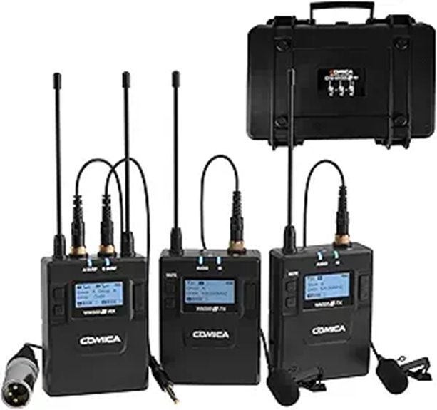 15 Best Wireless Mic Systems for Content Creators in 2026 9 Comica UHF Dual Wireless Lavalier Microphone System