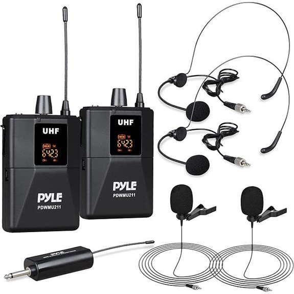 Pyle Dual UHF Wireless Microphone System