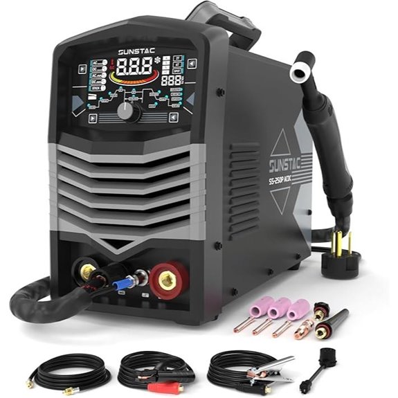 250A Dual Voltage TIG Welder with Pulse and Stick and Stick