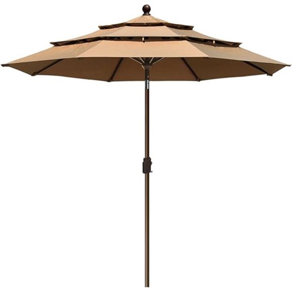 15 Best Commercial Patio Umbrellas for Shade and Style in 2026 3 durable 10 year non fading umbrella