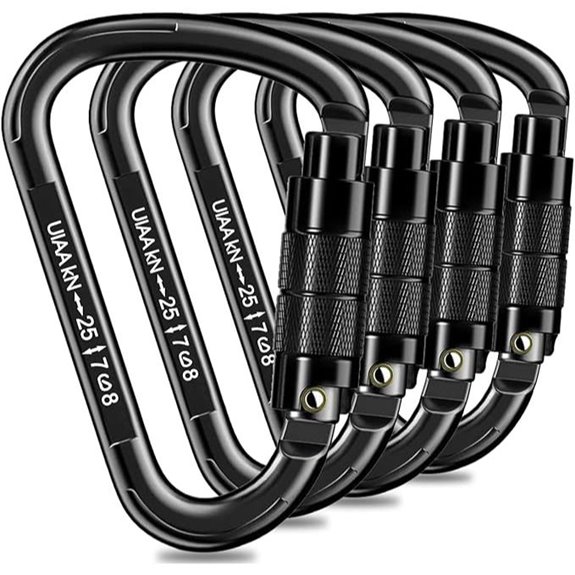 Heavy Duty Auto Locking Carabiner for Climbing & Safety