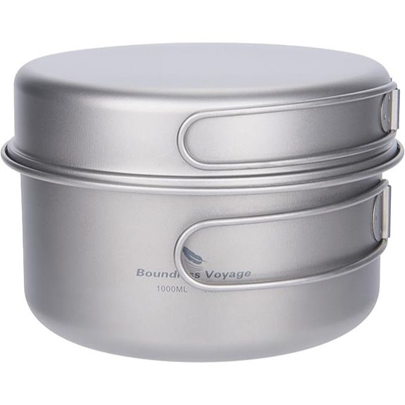 Boundless Voyage Titanium Camping Cookware Set