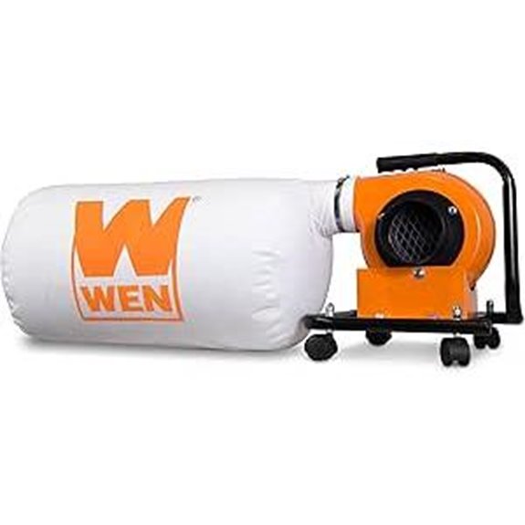 WEN Dust Collector with 12-Gallon Bag and Mobile Base