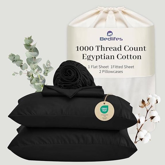 15 Best Egyptian Cotton Sheet Sets for Luxurious Sleep in 2026 8 Bedlifes Egyptian Cotton Sheets California King 4-Piece